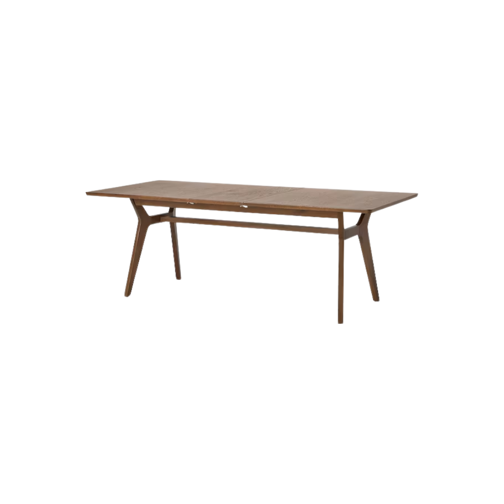 Jenson Extendable 6-8 Seater Rectangle Dining Table Dark Oak