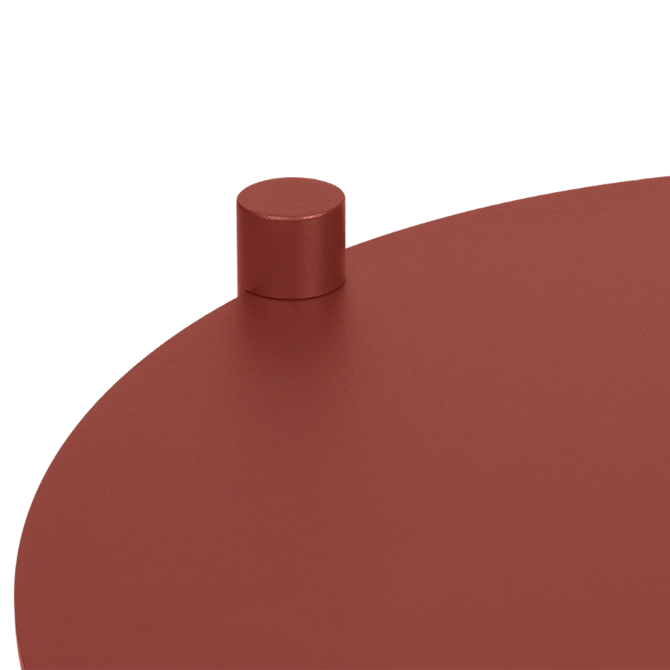 Ande Side Table in Auburn Red