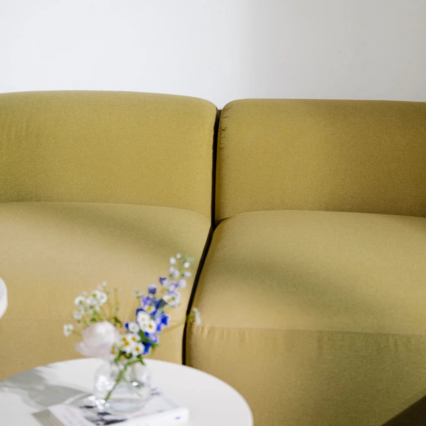 Flom 2 Seater Sofa in Yellow Pear