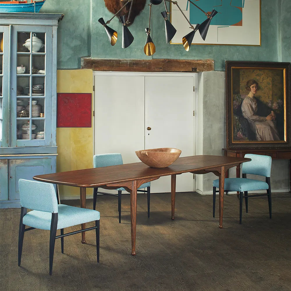 Julian Chichester | Moose Dinning Table in Light African Walnut