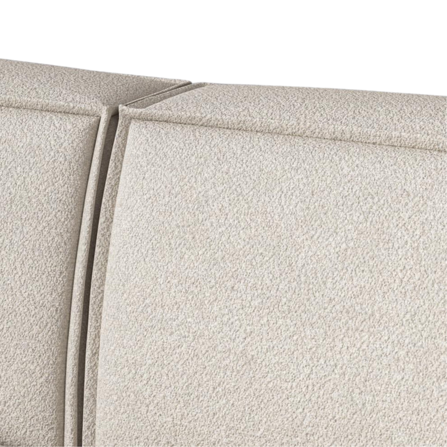 Swyft | 3 Seater Left Chaise Sofa in Ivory Boucle