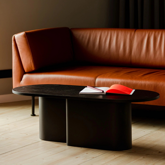 Looi Coffee Table in Volcano Black