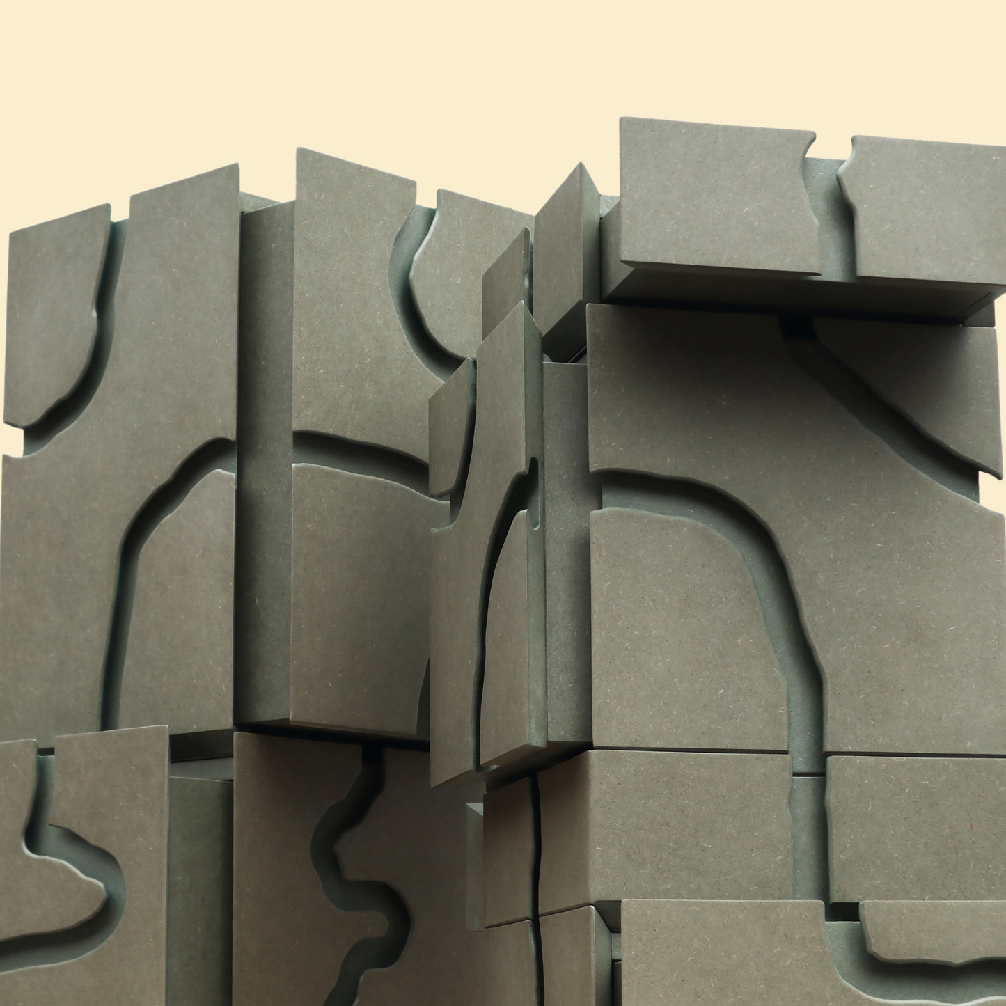 Under One Roof | Routed Groove Drawers - Khaki Green by Louis Eager