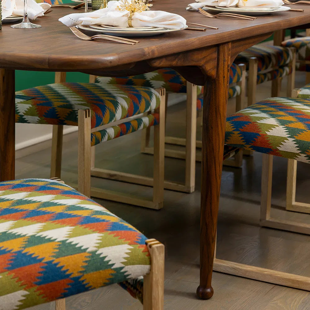 Julian Chichester | Moose Dinning Table in Light African Walnut