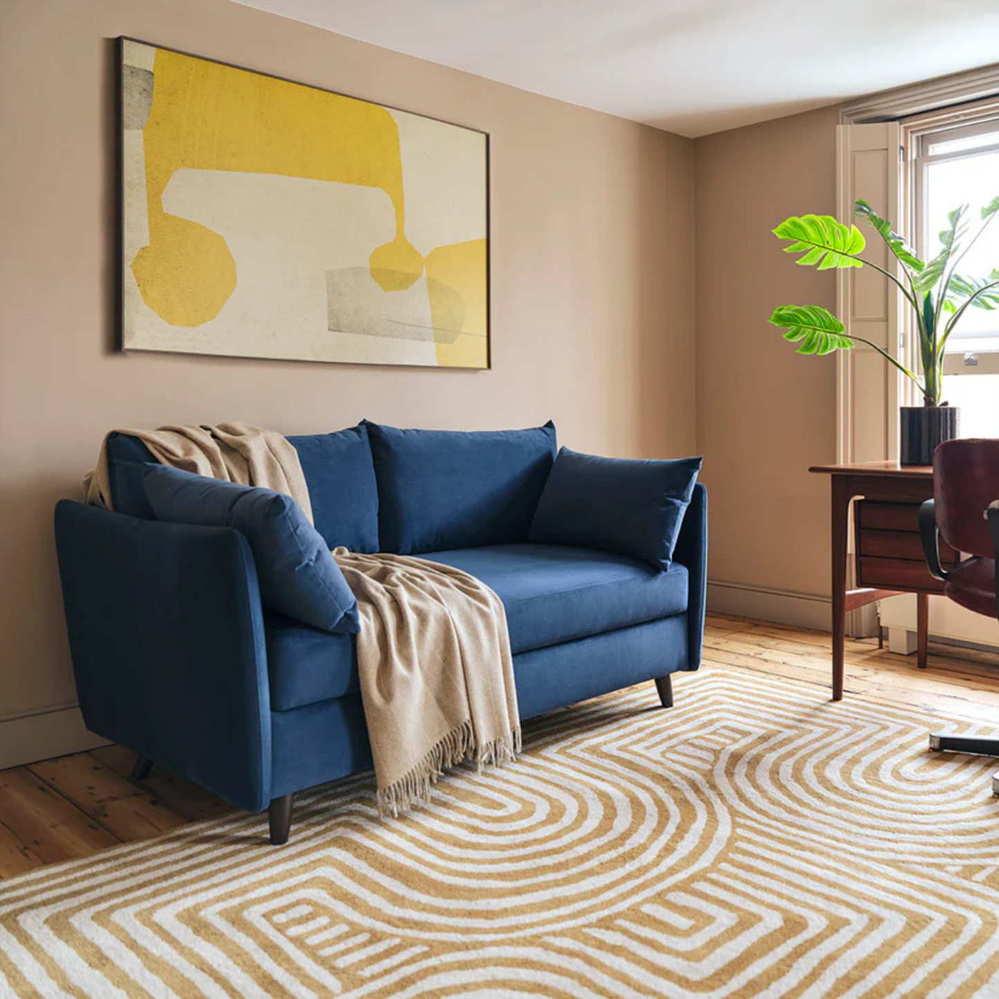 Swyft | Model 08 2 Seat Sofa Bed in Teal Velvet